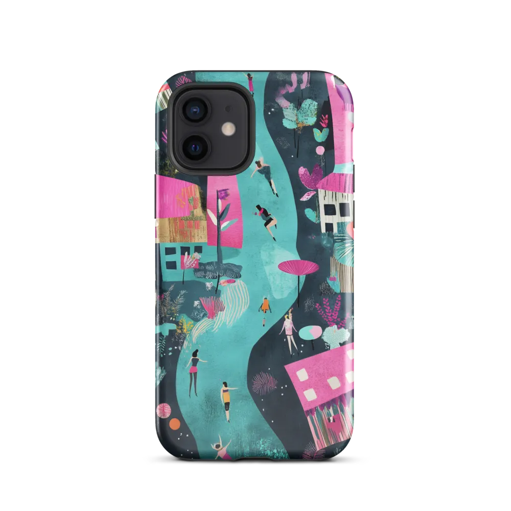 Whimsical Journey Through a Vibrant Landscape | Phone Case |  12 | Tough Case | Glossy