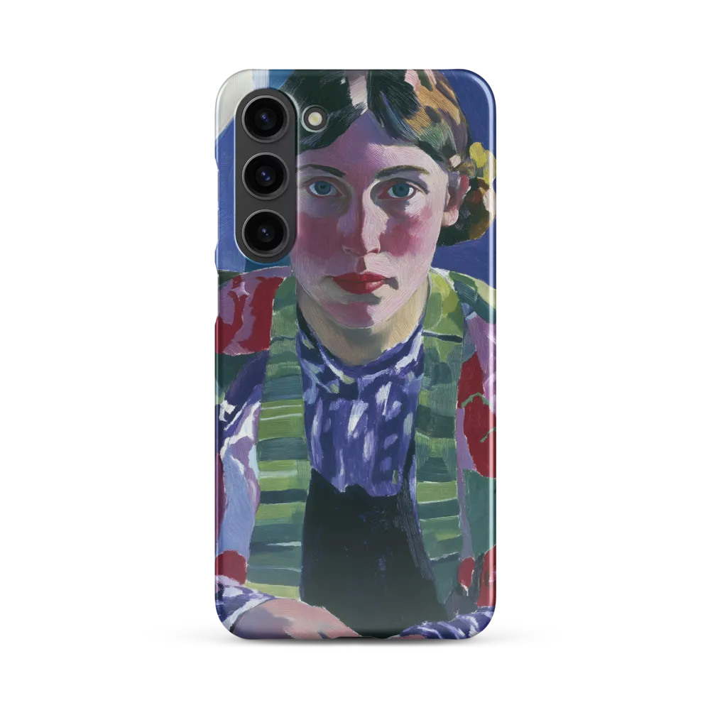 Vibrant Gaze: A Modernist Portrait