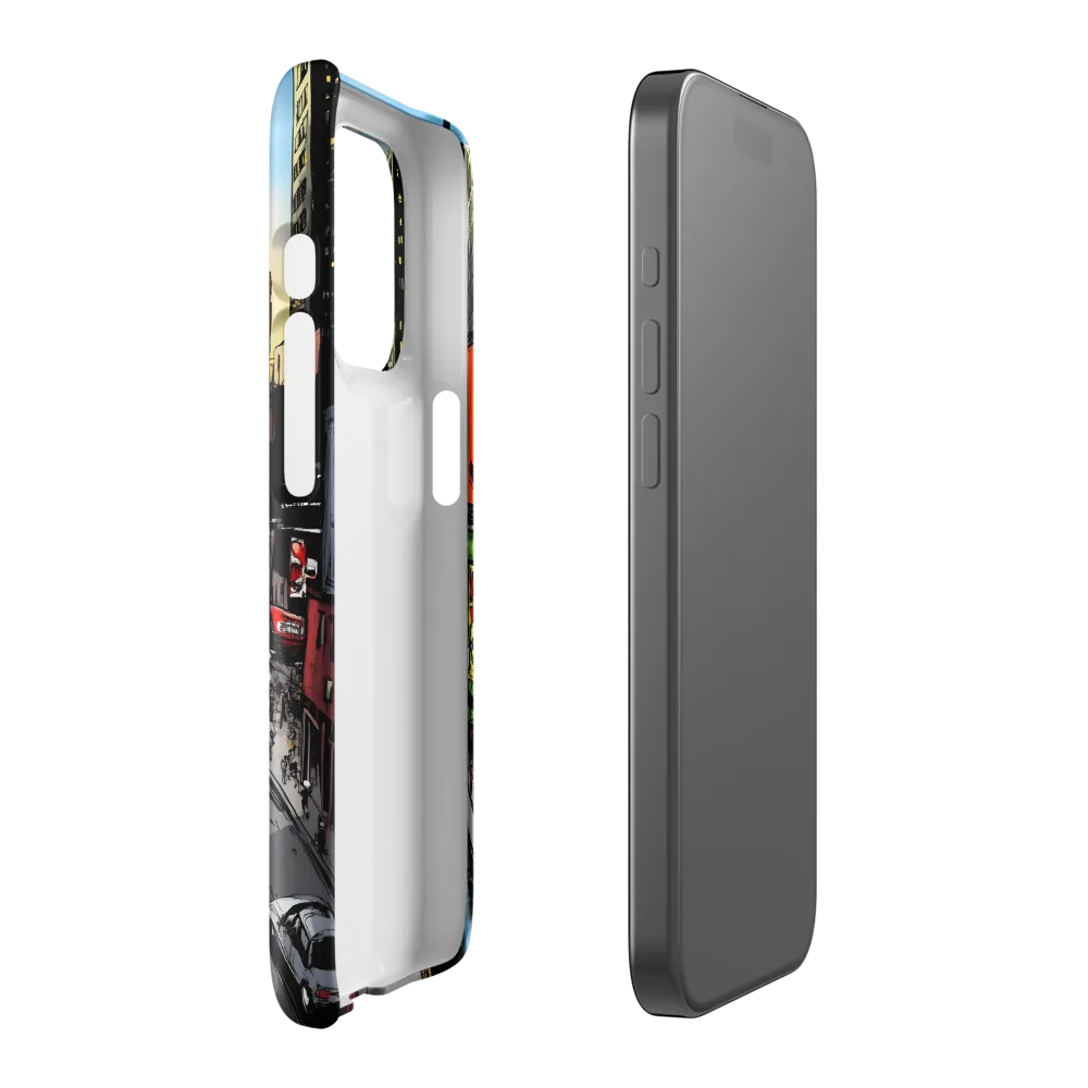 City Pulse at Dusk | Phone Case |  15 Pro | Snap Case | Glossy
