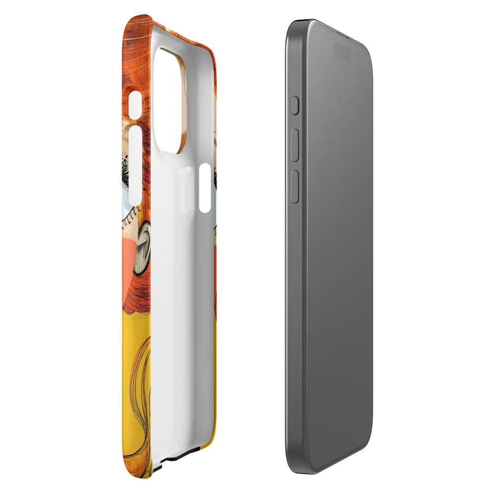 Whimsical Portrait of a Girl | Phone Case |  15 Pro Max | Snap Case | Matte