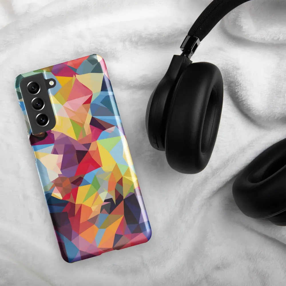 Playful Geometry: The Bear's Face | Phone Case |  S21 | Snap Case | Glossy