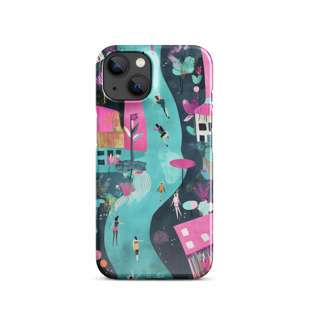 Whimsical Journey Through a Vibrant Landscape | Phone Case |  14 | Snap Case | Glossy