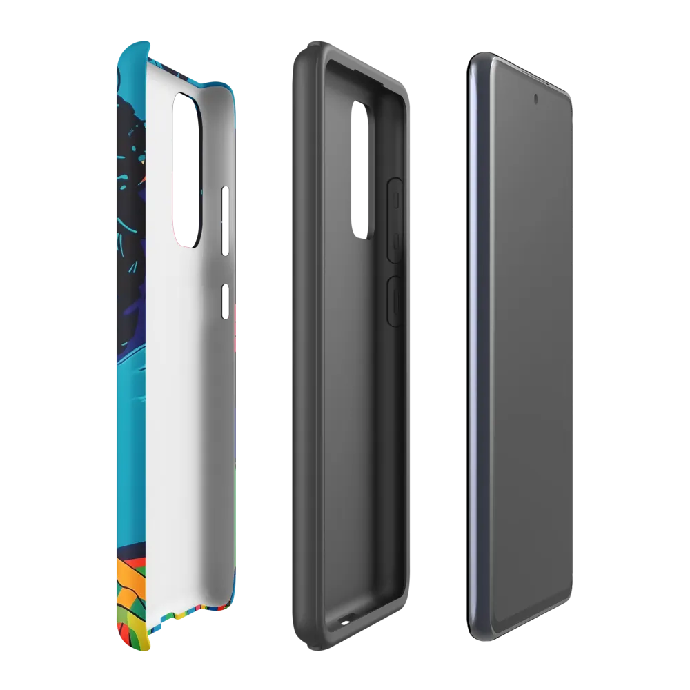 Electric Visage: A Portrait of Vibrance | Phone Case |  S20 FE | Tough Case | Matte