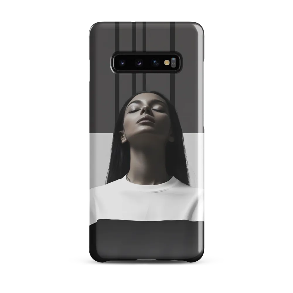 Serenity in Monochrome | Phone Case |  S10 Plus | Snap Case | Glossy