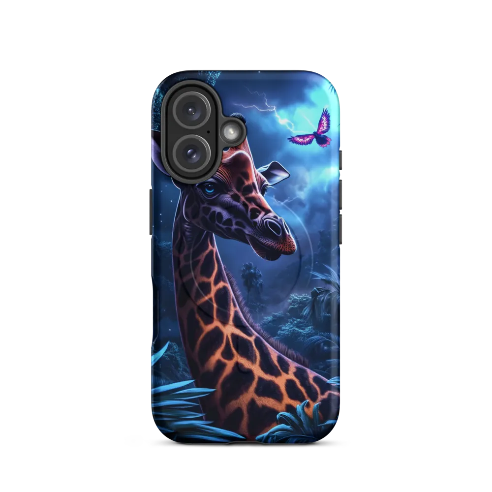 Mystical Giraffe in Twilight Jungle