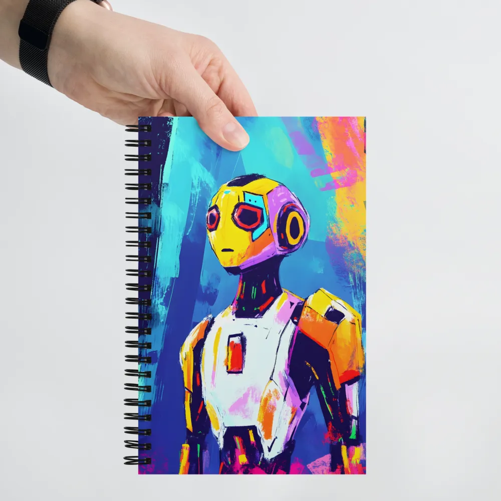 Curiosity of the Robot | Spiral Notebook