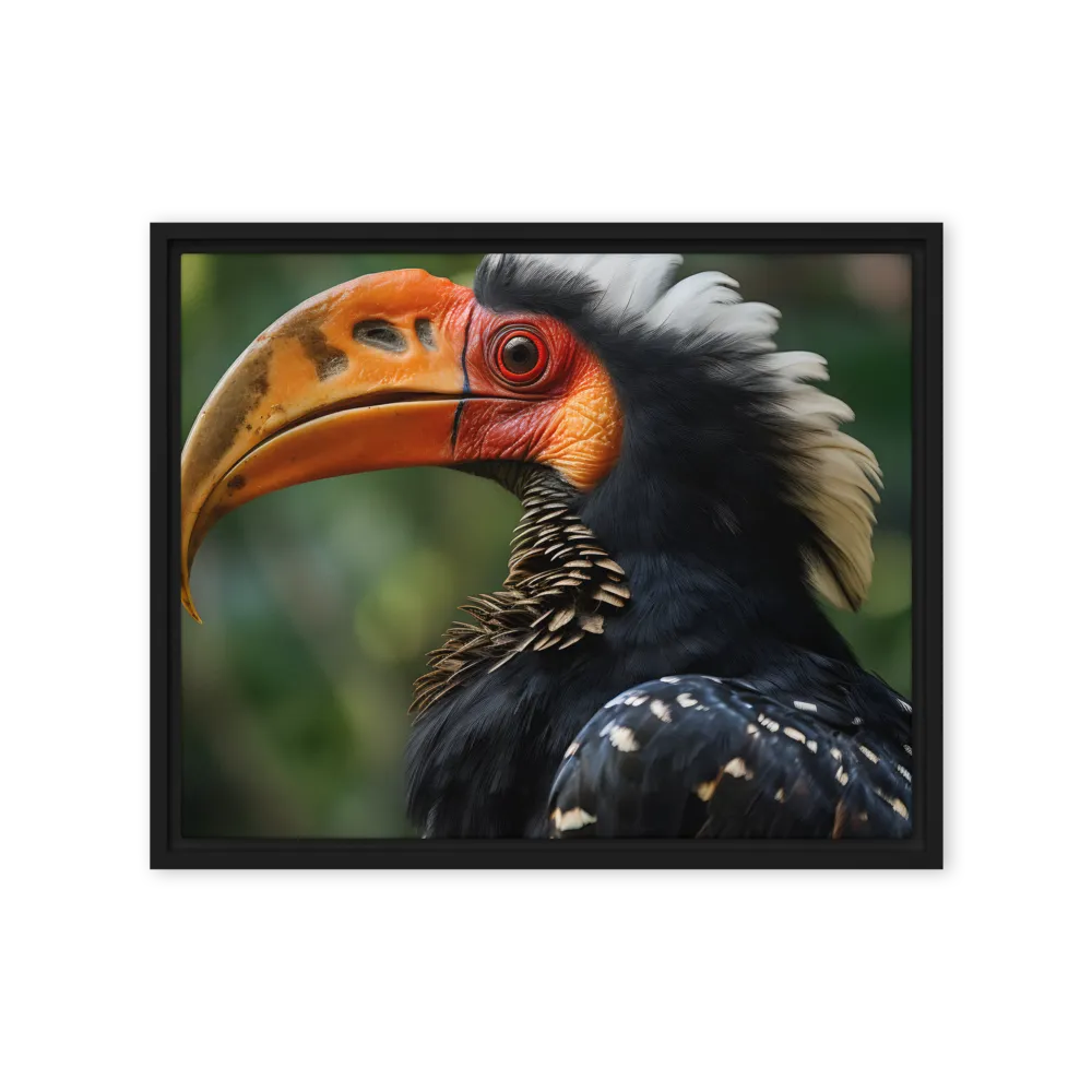 Majesty of the Hornbill | Canvas with Black Frame | 16″×20″