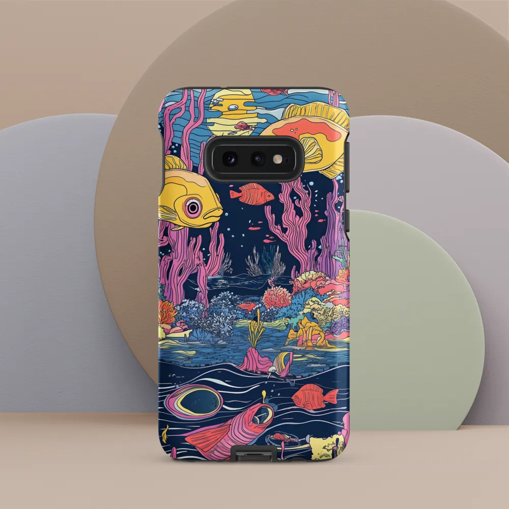 Underwater Dreamscape: A Playful Encounter | Phone Case |  S10e | Tough Case | Matte