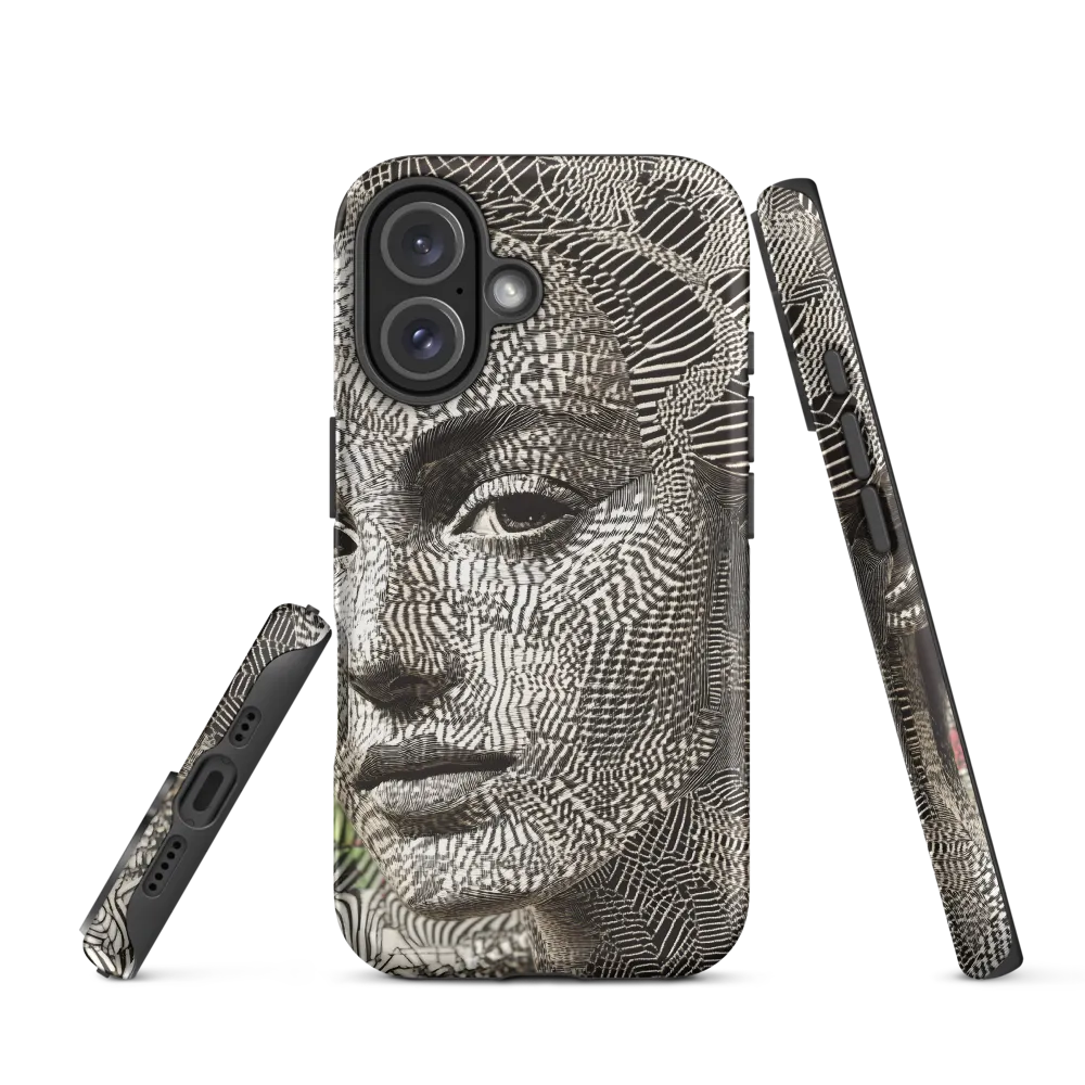 Intricate Patterns of the Human Face | Phone Case