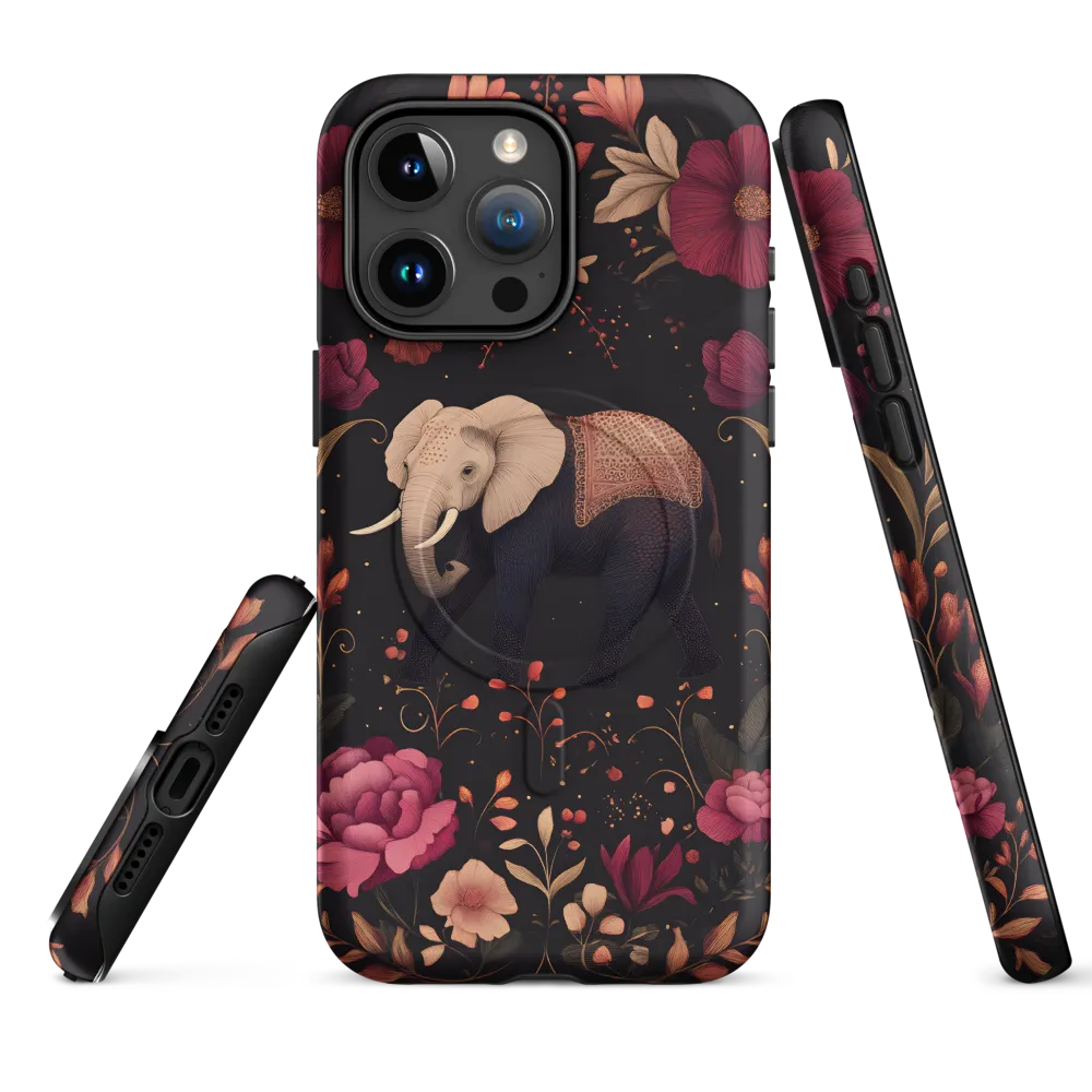 Whispers of the Wild: Elephants and Blooms