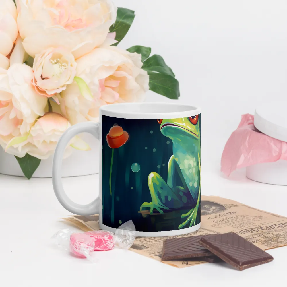 Playful Frogs in a Lush Pond | Mugs | Multiple Sizes & Colors