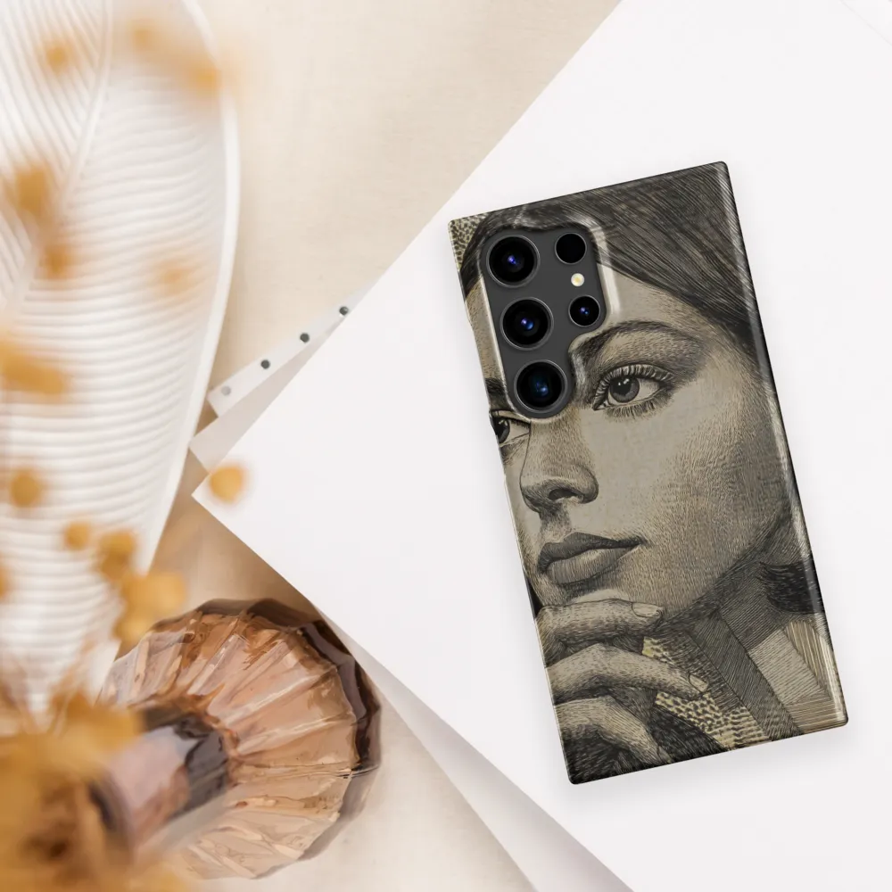 Contemplative Reflection | Phone Case |  S24 Ultra | Snap Case | Matte