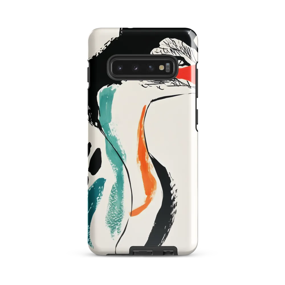 Fox in Bold Lines | Phone Case |  S10 Plus | Tough Case | Glossy