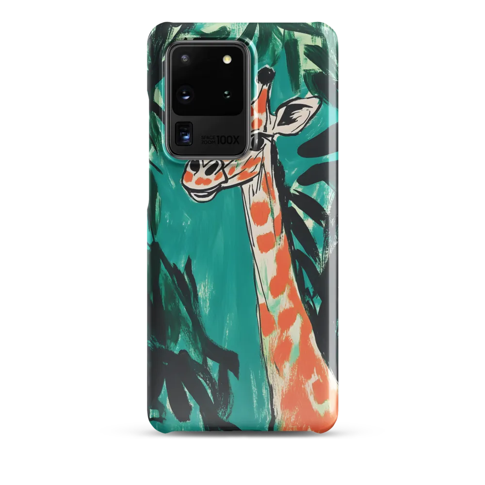 Curious Giraffe in Lush Greenery | Phone Case |  S20 Ultra | Snap Case | Glossy