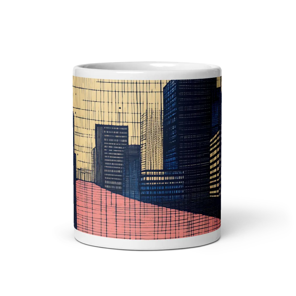 Urban Echoes: A Minimalist Cityscape | Mugs | Multiple Sizes & Colors