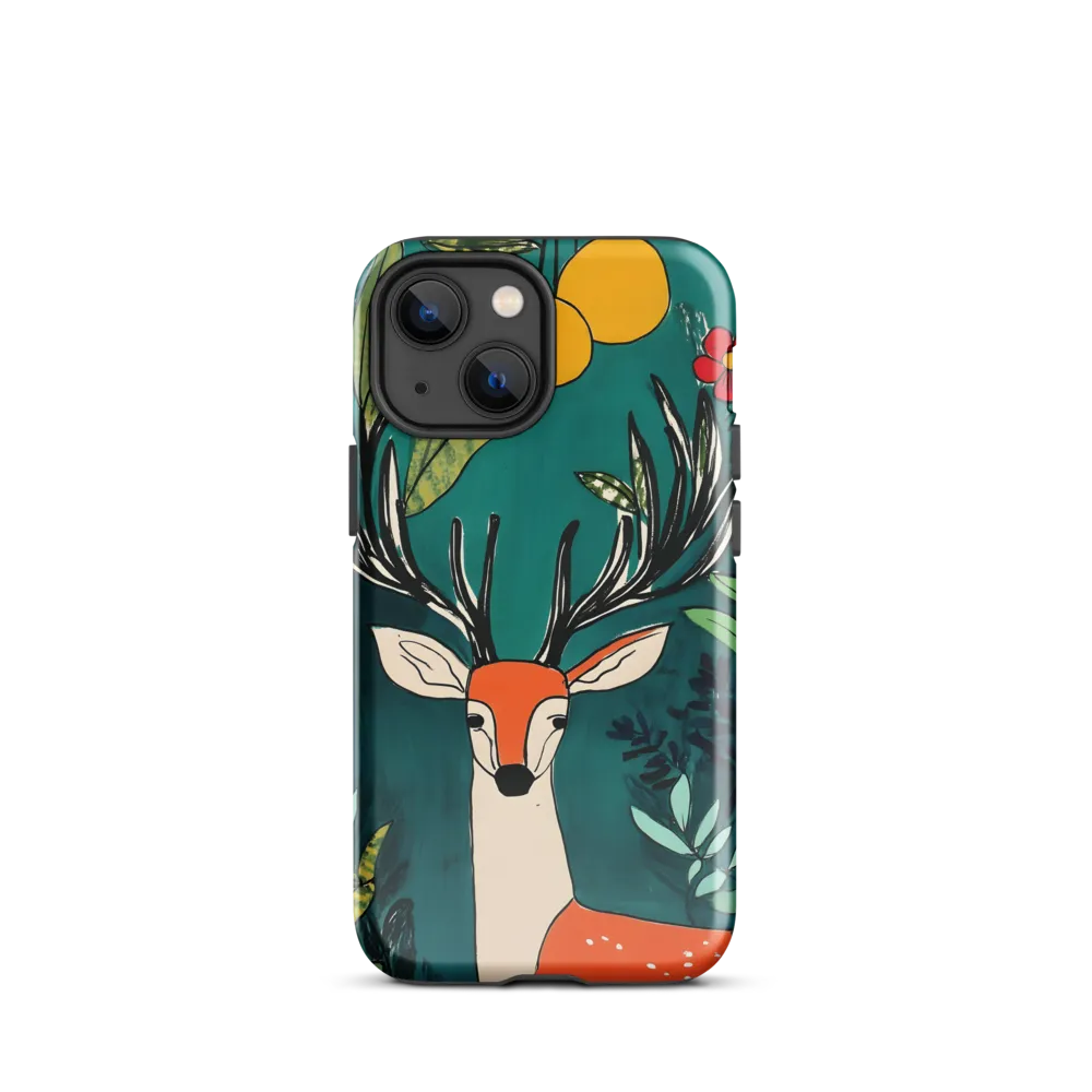 Nature's Embrace: The Majestic Deer | Phone Case |  13 mini | Tough Case | Glossy