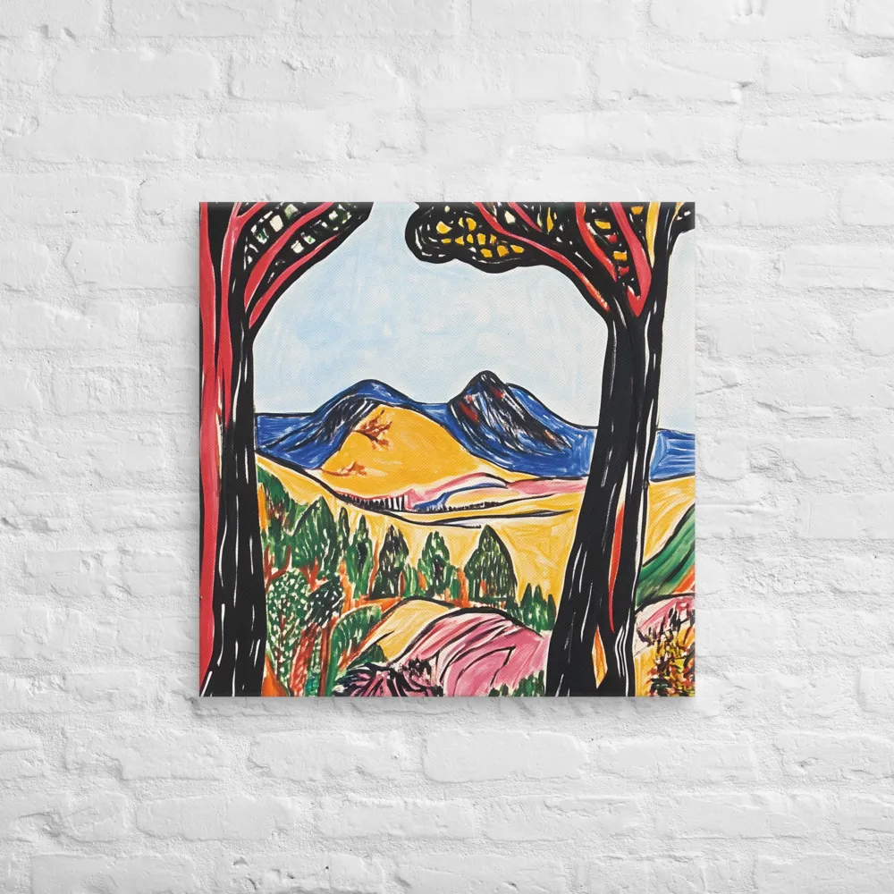 Vibrant Nature's Embrace | Canvas | 26″×26″