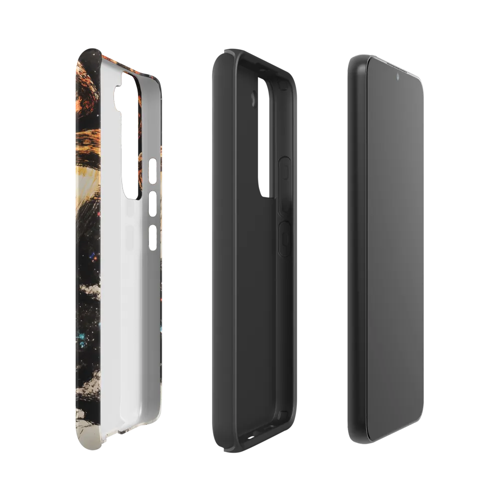 Gazing into the Unknown: A Child's Wonder in Space | Phone Case |  S22 | Tough Case | Matte