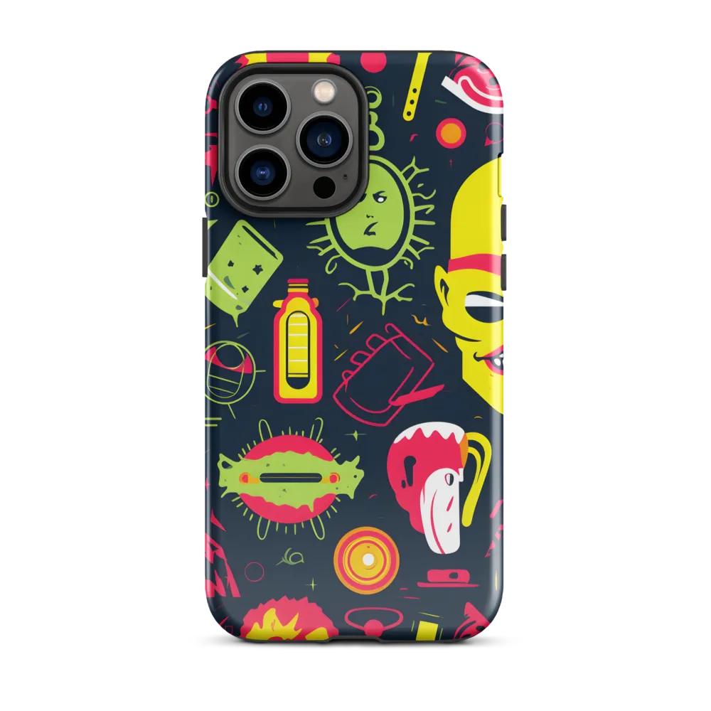 Neon Revelry: A Quirky Exploration of Modern Pop Art