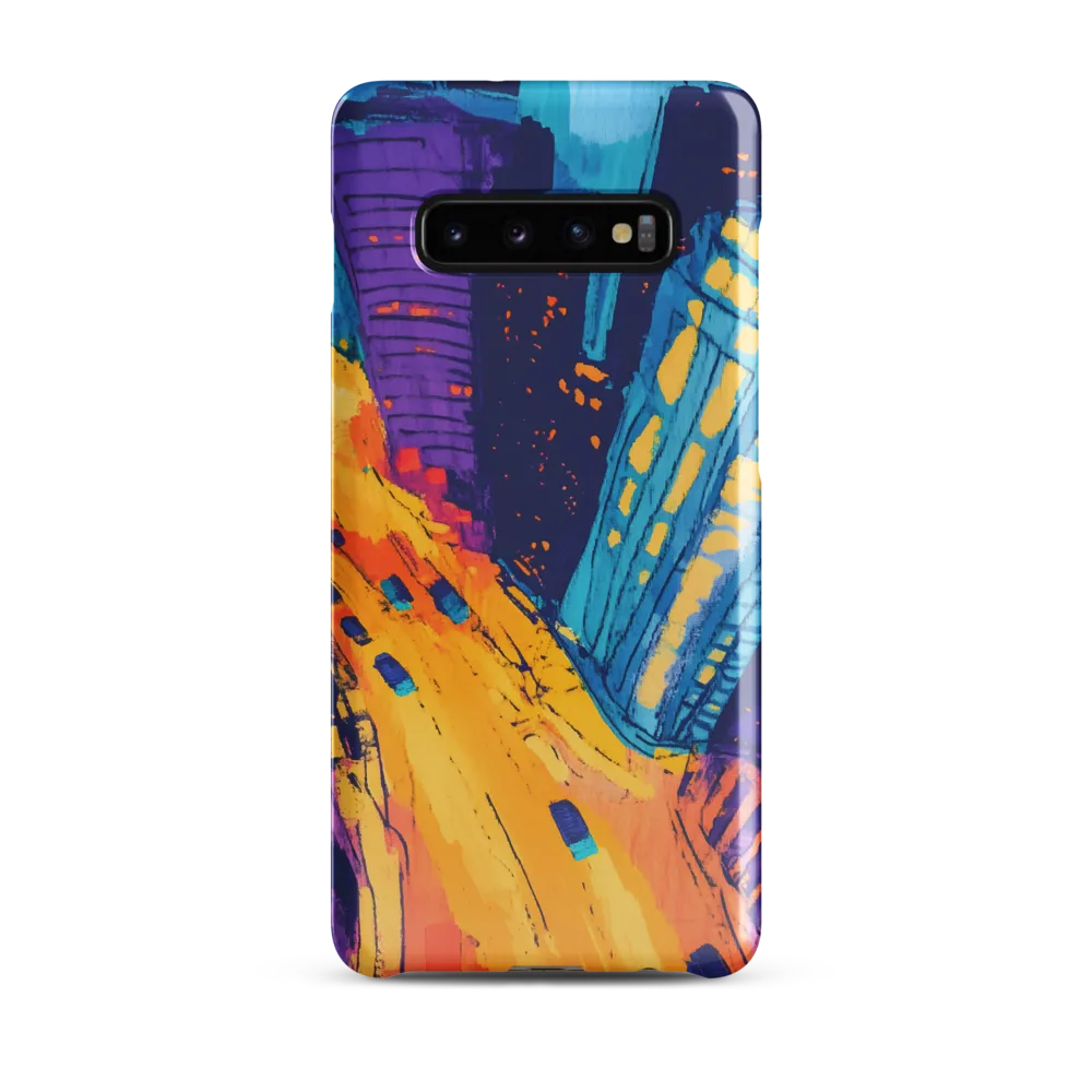 Electric City Nightscape | Phone Case |  S10 Plus | Snap Case | Glossy