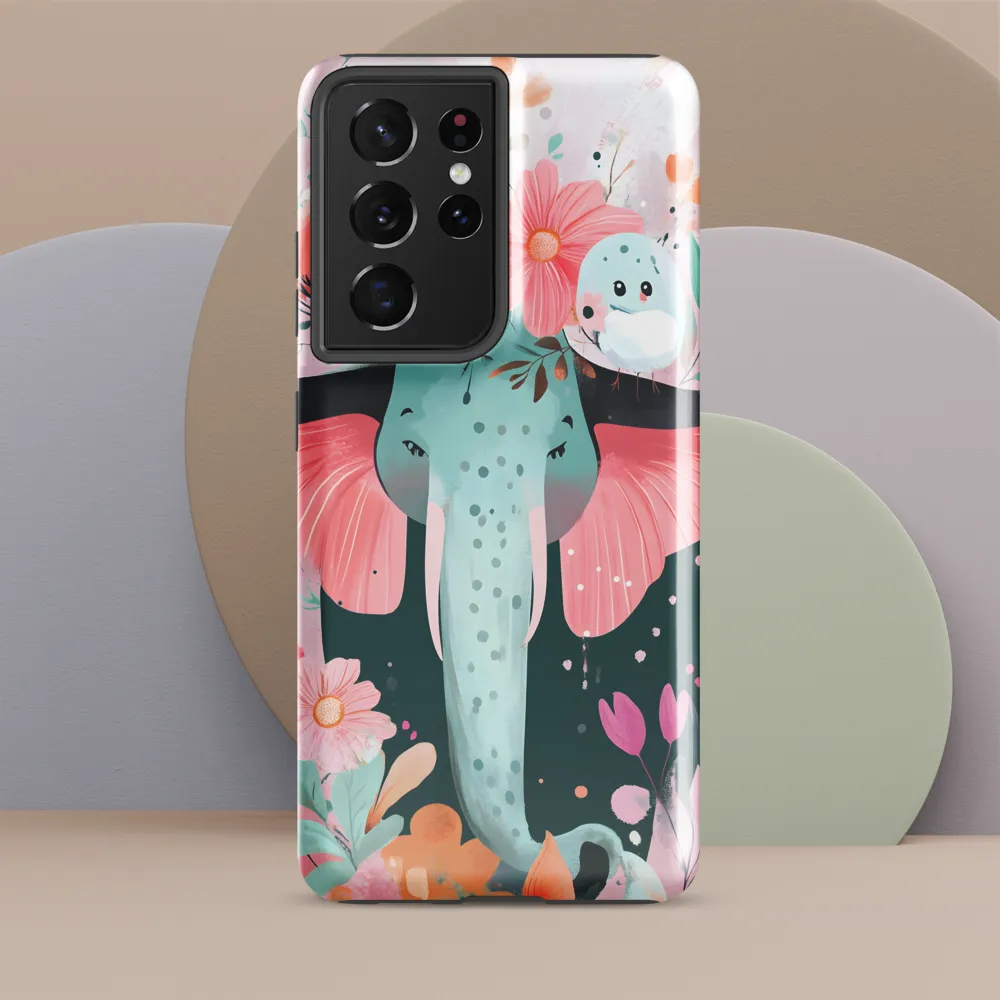 Whimsical Elephant in Bloom