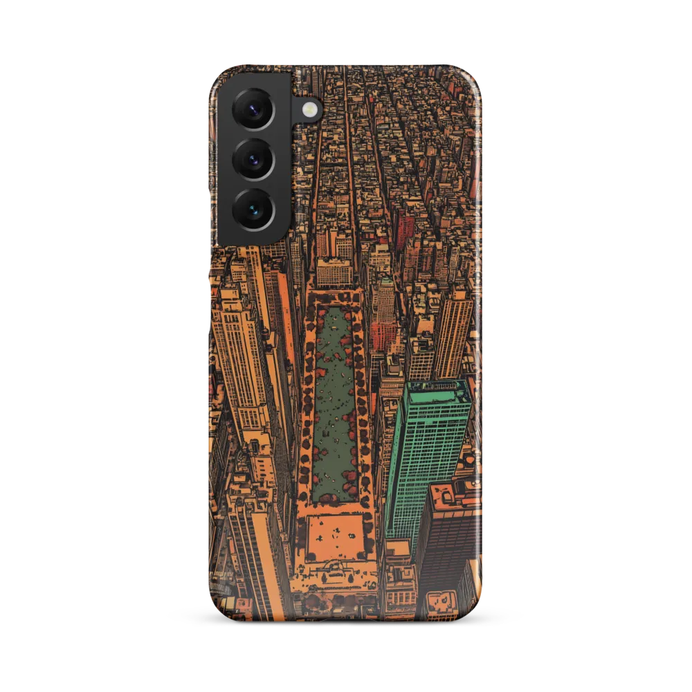 Urban Oasis: Aerial View of City Life