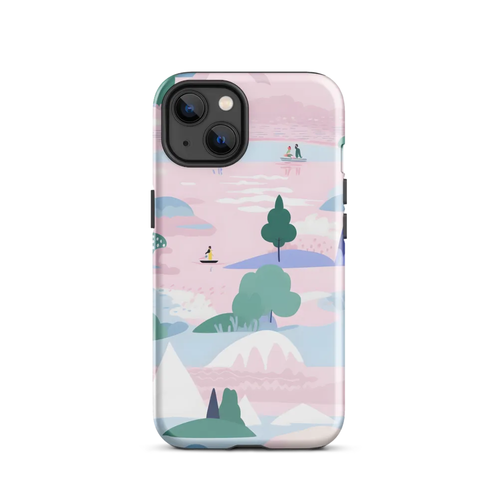 Whimsical Reflections: A Journey Through Landscapes | Phone Case |  13 | Tough Case | Glossy