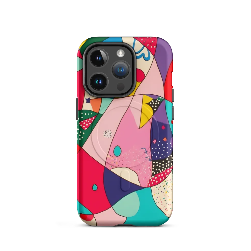 Playful Geometry in Color | Phone Case |  14 Pro | MagSafe® Tough Case | Matte