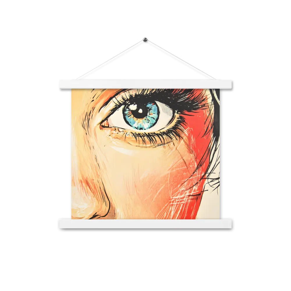 Gaze of Emotion | Poster With White Wood Hanger | 14″×14″