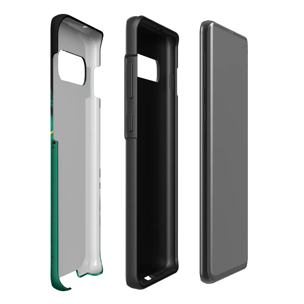 Emerald Profile with Ink and Yellow Accent