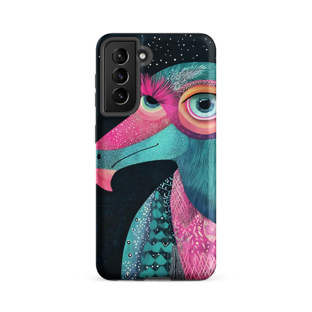 Whimsical Vulture: A Dance of Colors
