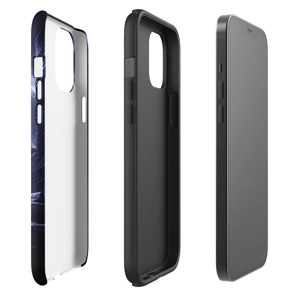 Stormy Cityscape: Shadows of the Night | Phone Case |  12 Pro Max | Tough Case | Glossy