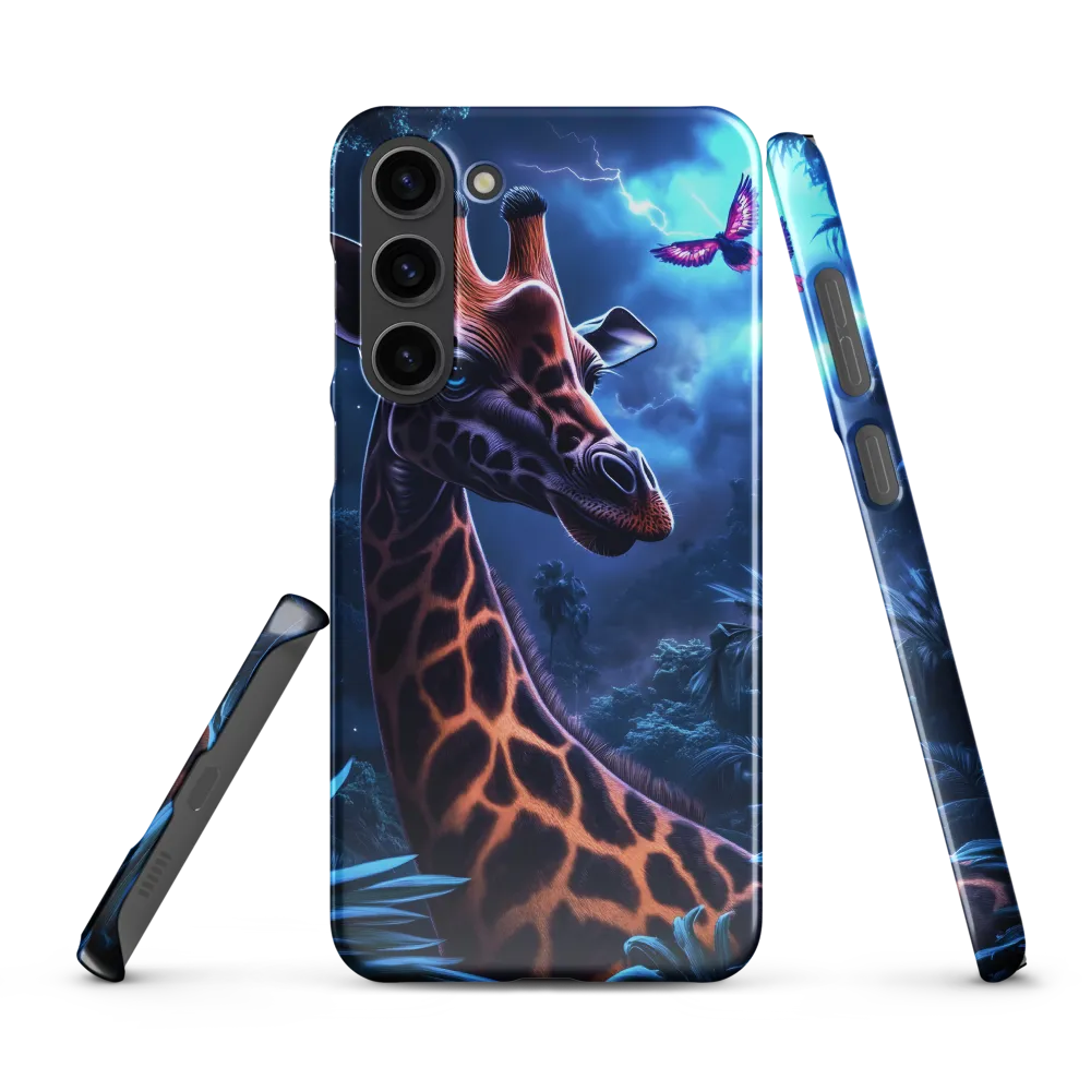 Mystical Giraffe in Twilight Jungle