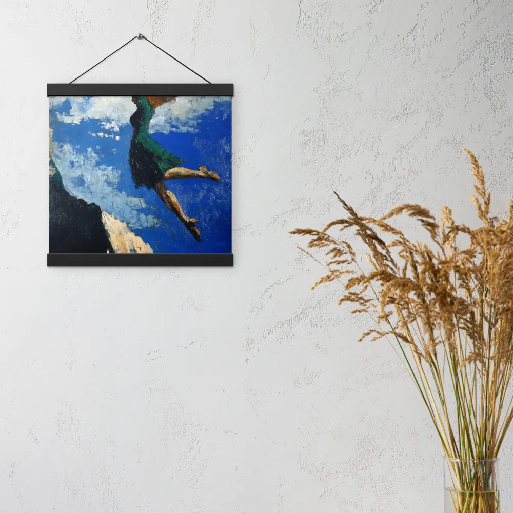 Boundless Ascent | Poster With Black Wood Hanger | 12″×12″