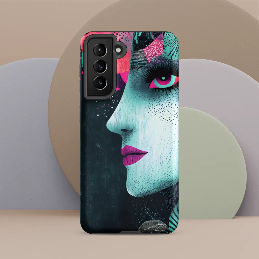 Mystical Beauty in Blue and Pink | Phone Case |  S21 | Tough Case | Matte
