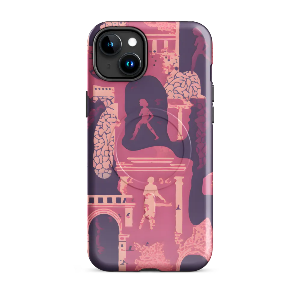 Whimsical Interplay of Figures and Architecture