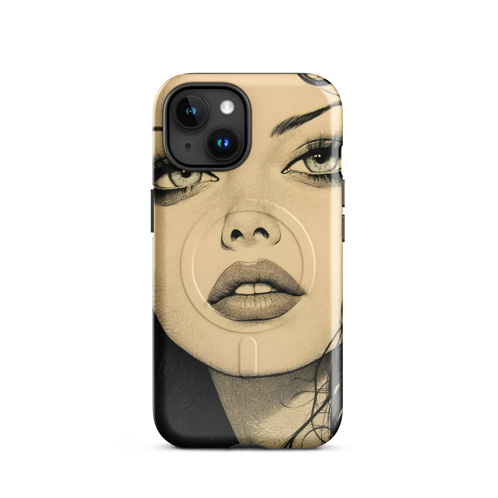 Enigmatic Gaze | Phone Case |  15 | MagSafe® Tough Case | Glossy