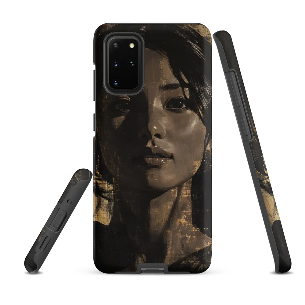 Golden Gaze: A Contemporary Portrait