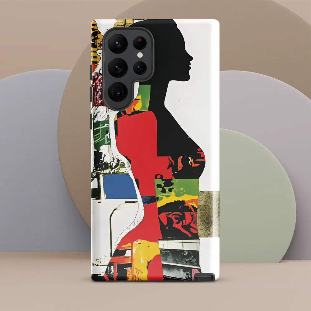 Collage of Colors: A Silhouette's Story