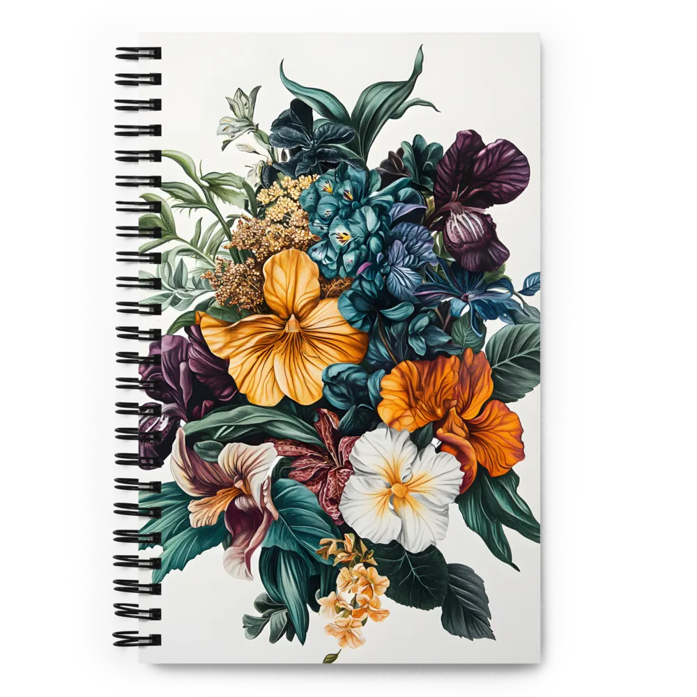 Floral Symphony | Spiral Notebook