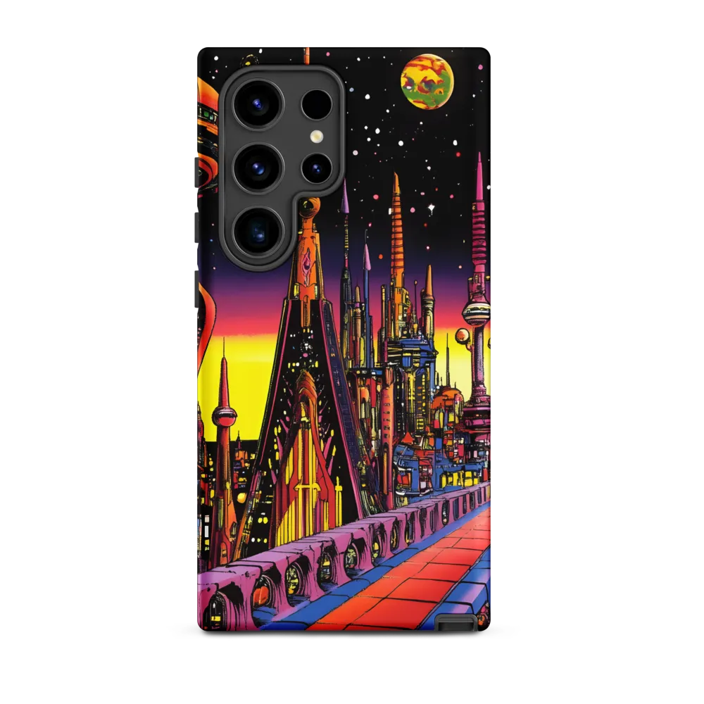 Futuristic Cosmos: A Journey Through Neon Cities