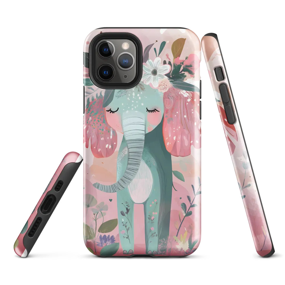 Whimsical Elephant in Bloom