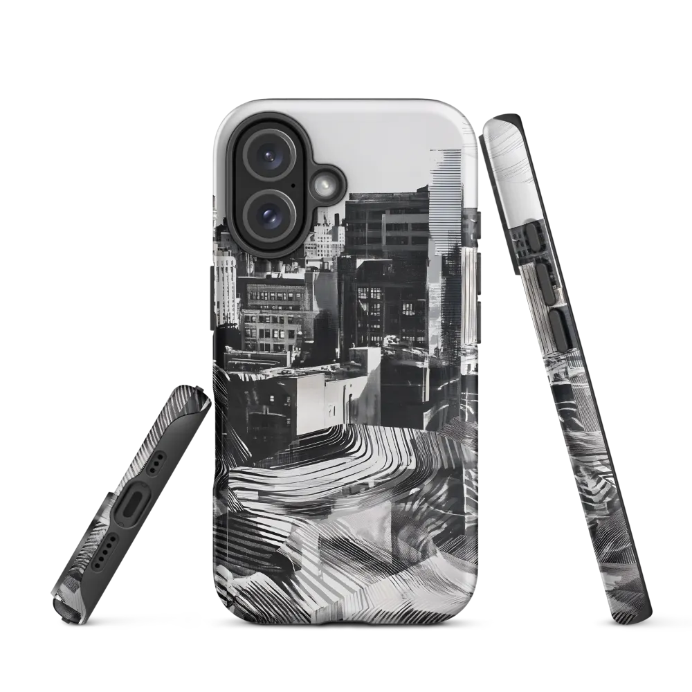 Urban Rhythm in Black and White | Phone Case |  16 | Tough Case | Matte