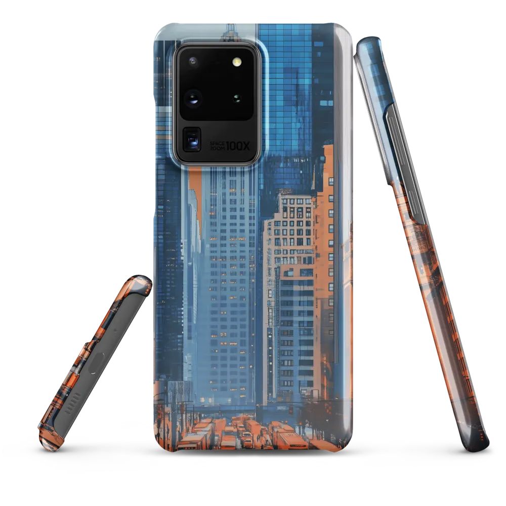 Urban Symphony in Blue and Orange