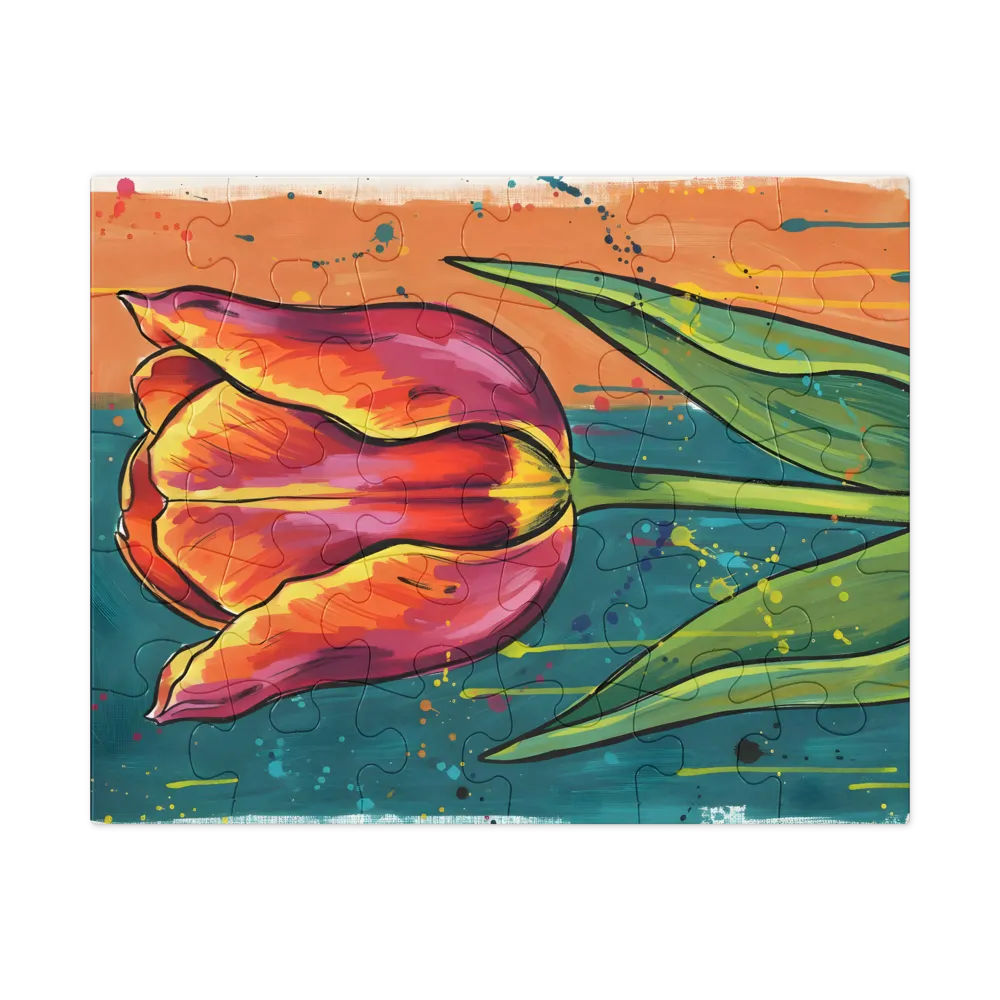 Tulip Study 
 Jigsaw Puzzle in Tin Box