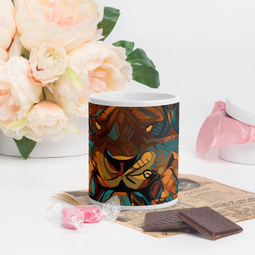 Fierce Royalty: A Geometric Exploration of Lions | Mugs | Multiple Sizes & Colors