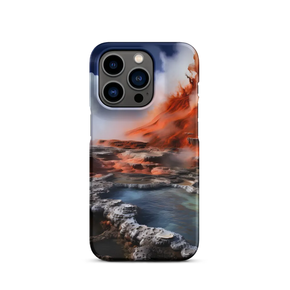 Nature's Fury: The Volcano's Expression | Phone Case |  14 Pro | Snap Case | Matte