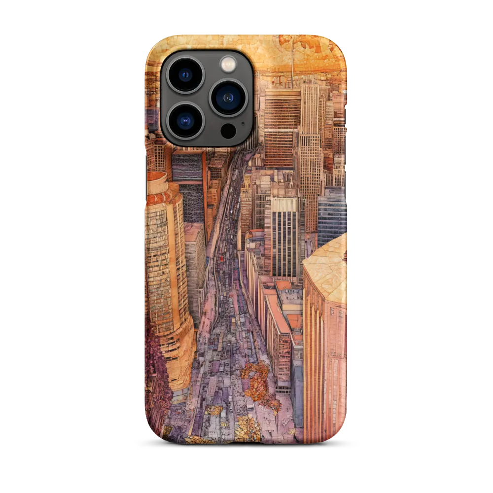 Mosaic Cityscape at Dusk