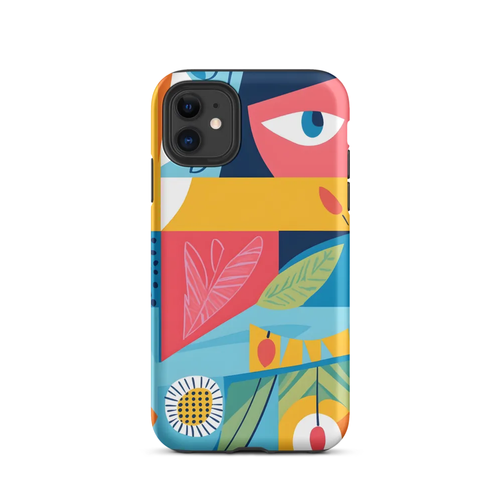 Vibrant Geometric Visage