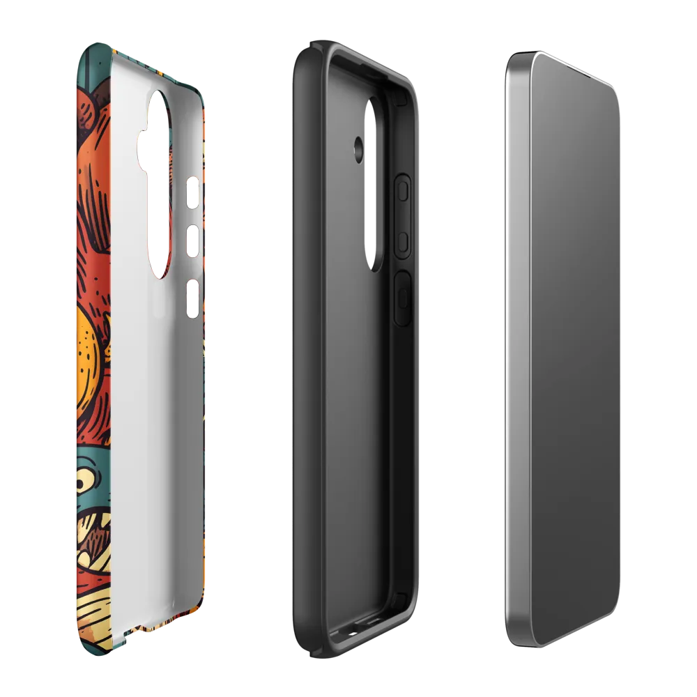 Whimsical Gathering of Creatures | Phone Case |  S24 Plus | Tough Case | Matte